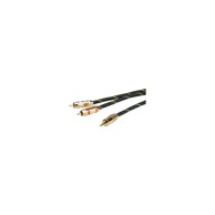 ROLINE Kabel GOLD AUDIO 3.5mm STEREO, 2× Cinch (RCA), M/M, 2.5m