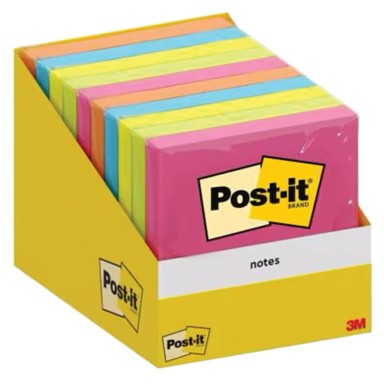 POST-IT 3M Samoljepljivi blok 76x76 mm 100 listova sortirano 6820-COL-W10