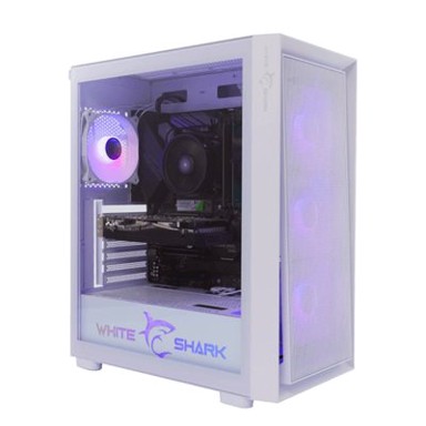 WHITESHARK Kućište GCC-2401 Warhead-3, mid tower, E-ATX, kaljeno staklo, bijelo