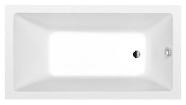 POLYSAN Pravokutna kada, Noemi, 150x80x39 cm, bijela mat, akrilat