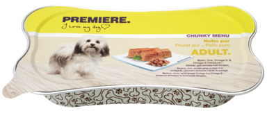 PREMIERE Hrana za pse Chunky Menu Pure, piletina, 175 g