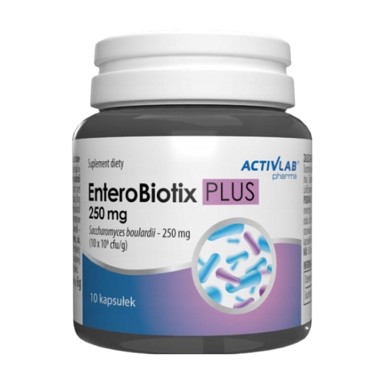 ACTIVLAB Saccharomyces boulardii EnteroBiotix, 250 mg, 10 kapsula