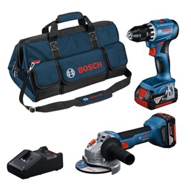 BOSCH PROFESSIONAL Set alata GSR bušilica 18V + GWS kutna brusilica 18V + 2x4.0Ah + torba