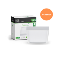 GREEN TECH LED panel 12 W nadgradni kvadratni 4200 K