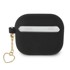 GUESS GUA3LSCHSK Silikonska maskica za AirPods 3 s privjeskom u obliku srca iz kolekcije 4G, crna