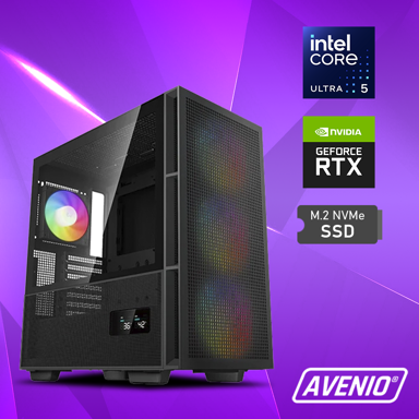 AVENIO Stolno računalo Prodigy / Intel Core Ultra 5 225, 16 GB DDR5, 1 TB NVMe SSD, NVIDIA GeForce RTX 5060 Ti 16 GB, Windows 11 Pro