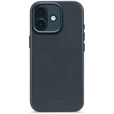 DECODED Zaštitna kožna futrola Leather Backcover za Apple iPhone 17, kompatibilna s MagSafeom, mornarsko plava