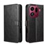 Preklopna futrola za Oppo Find X9 Pro, novčanik Crazy Horse, crna