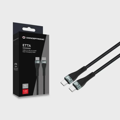 CONCEPTRONIC USB-C na USB-C kabel ETTA01B12, PD 3.0, 100 W, 1,2 m