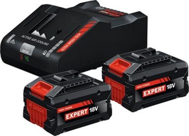 BOSCH Set akumulatora i punjača, 2 akumulatora EXBA18V-80, punjač EXAL18V-160