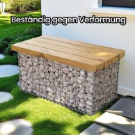 SONGMICS Gabionska košara, 100 x 50 x 50 cm, srebrna