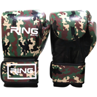 RING Rukavice za boks RS 3211-10 10 oz kožne, army