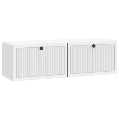TV zidni ormar, 98 x 31 x 30 cm, konstruirano drvo, bijela