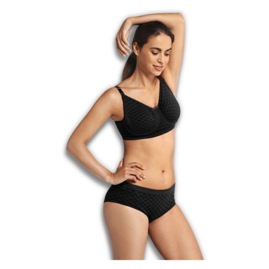 CARRIWELL Grudnjak Carri-Gel za trudnice i dojilje Deluxe veličina S, crne kockice