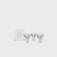 PHILIPS Hue WCA smart žarulje + Hue bridge, GU10, 3x345 lm, 2200–6500 K + RGB