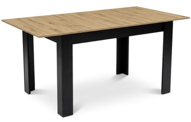 Rastezljivi pravokutni stol, 120 - 160 x 80 cm, za 4 - 6 osoba, artisan hrast