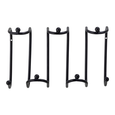 BLOOMINGVILLE Crna metalna zidna vješalica Maltha