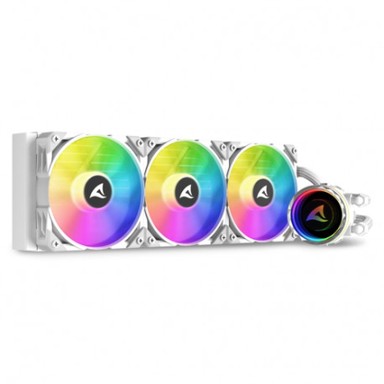 SHARKOON Vodeno hlađenje S90, RGB, AiO, 360mm, bijelo