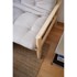 KARUP DESIGN Crna/antracitno siva sklopiva sofa 205 cm Knob, 205x95x79 cm