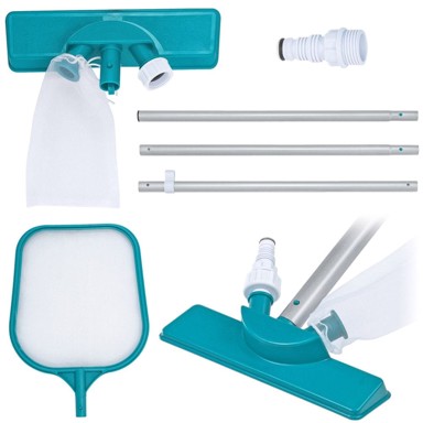BESTWAY Set za čišćenje bazena 58013, štap 167 cm, usisavač i mreža