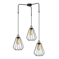 OPVIQ LIGHTS Crna metalna viseća svjetiljka Mathaios