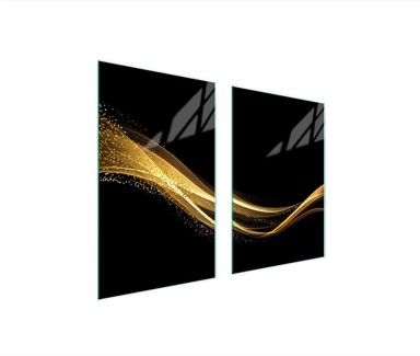 TMK Staklena zaštita za štednjak ili ploču za kuhanje 65x52, black