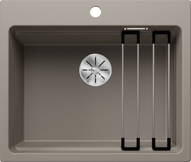 BLANCO Sudoper ETAGON 6 InFino SILGRANIT inox nosači, bez dalj. upr. - tartufo
