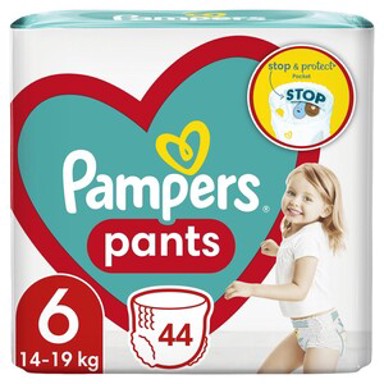 PAMPERS Pants pelene-gaćice, veličina 6 (14-19 kg), 44 kom