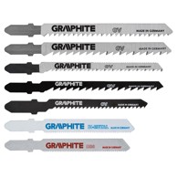 GRAPHITE Listovi za ubodnu pilu T-prihvat 10 kom, siva