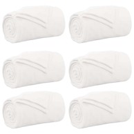 Pokrivač za prebacivanje, 220 x 240 cm, runo, bijela, 6 kom