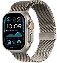 APPLE Pametni sat Ultra2 v2 Cellular, 49mm, Natural Titanium kućište, Natural Titanium Milanese Loop - L