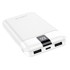 BOROFONE Power bank 10000 mAh, 2x USB, s 3u1 Micro USB-Type C-Lightning kabelom, crni