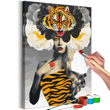 Slika za samostalno slikanje Eye of the Tiger 40x60