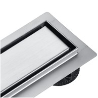 Linearni odvod za tuš BASIC Drain Inox od četkanog nehrđajućeg čelika, 60 cm