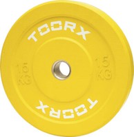 TOORX Olimpijski uteg, 15 kg, žuti