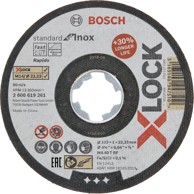 BOSCH Rezna ploča 115x1 X-LOCK SfInox, ravna 