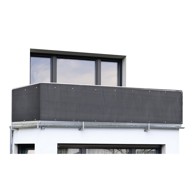 MAXIMEX Crni plastičan balkonski zastor 500x85 cm