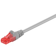 GOOBAY CAT6 U/UTP mrežni patch kabel 3 m sivi/crveni