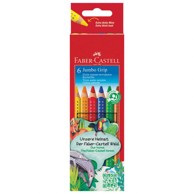 FABER-CASTELL Drvene boje 110906, JUMBO GRIP, 6 boja