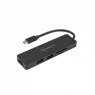S-BOX USB-C adapter 5-u-1 HDMI USB-3.0 SD TF