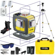 NIVEL SYSTEM CL4D-P Linijski laser – nivelir, 4×360° ljubičaste linije, domet 60/140 m + stativ + Li-ion baterija + Bluetooth