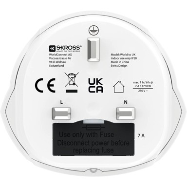 SKROSS Putni adapter 1.302974, bijeli