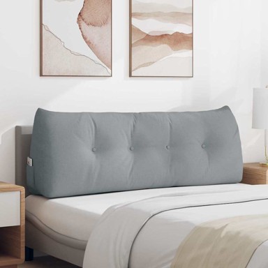 Jastuk za leđa, svijetlo sivi, 140 x 50 cm