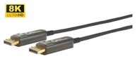 DisplayPort kabel, verzija 1.4, 8K 60 Hz, optičko vlakno, 15 m