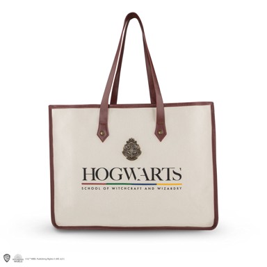 CINEREPLICAS Torba za kupovinu Harry Potter Hogwarts Canvas, crna