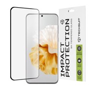 TECHSUIT 111D Zaštitno staklo kaljeno / 3D zakrivljeno staklo za Huawei P60 Pro, crno