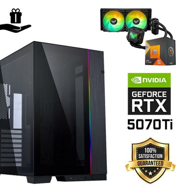 FUTURAIT Stolno računalo Elite Gamer / AMD Ryzen 5 7600X3D, 32GB, 2TB SSD + 2TB HDD, NVIDIA RTX 5070 Ti, bez OS-a