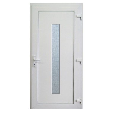 PVC Ulazna vrata UNO 100x210 60mm, desna, bijela