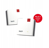 FRITZ! Mesh sustav Mesh Set 20003126, Wi‑Fi 6, dual-band, 2 kom, crvena/bijela