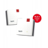 FRITZ! Mesh sustav Mesh Set 20003126, Wi‑Fi 6, dual-band, 2 kom, crvena/bijela